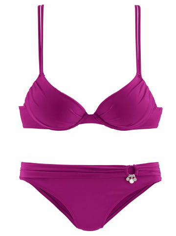 S. Oliver Push-Up-Bikini in fuchsia