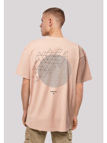 F4NT4STIC Heavy Oversize T-Shirt Geometric Grau in amber