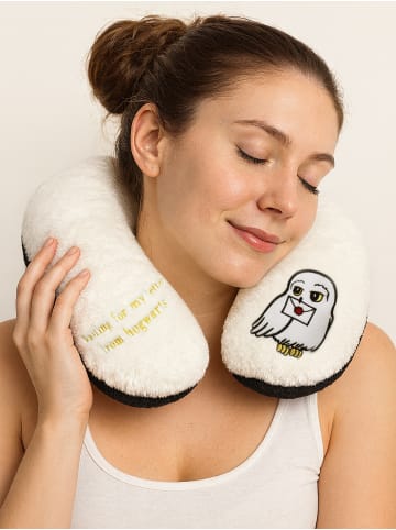 Harry Potter Harry Potter Hedwig Nackenkissen Reisekissen Nackenhörnchen in schwarz/weiß
