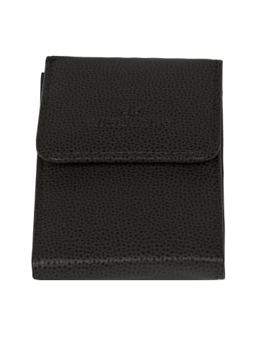 Windrose Beluga Schmuckkasten Leder 10 cm in schwarz