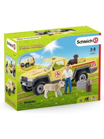 Schleich 42503 - Tierfiguren Farm World - Tierarztbesuch auf dem Bauernhof in bunt