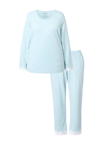 Ulla Popken Pyjama in eismeerblau