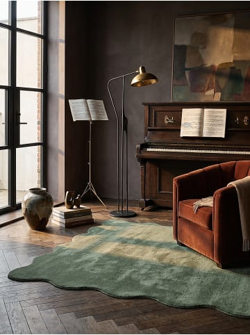 KADIMA DESIGN Hochflorteppich Uni Antirutsch weich wohnlich Wohnzimmer gemütlich