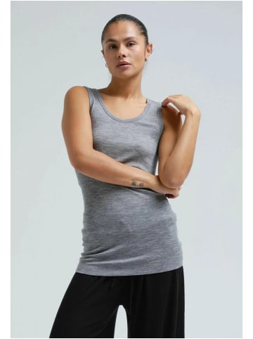 Seamless Basic Top Isa in Grey Melange
