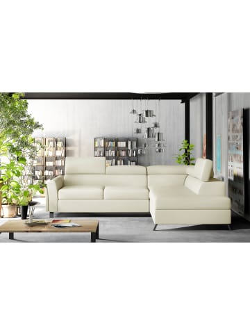 MF Design Katara Recamiere Rechts in Elfenbein -  (L) 265 x (B) 265 x (H) 92 cm