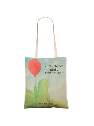 Mr. & Mrs. Panda Shopper Schildkröte Luftballon Design mit Spruch in Weiß