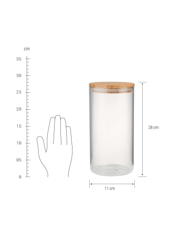 Butlers Vorratsglas 2300ml WOODLOCK in Transparent