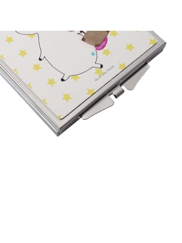 Mr. & Mrs. Panda Schminkspiegel Einhorn Koffer ohne Spruch in Weiß