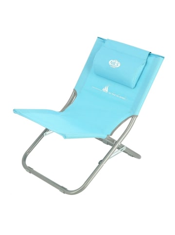 COFI 1453 NILS CAMP Klappstuhl NC3136 – Faltbarer Campingstuhl mit Stahlgestell, in Blau