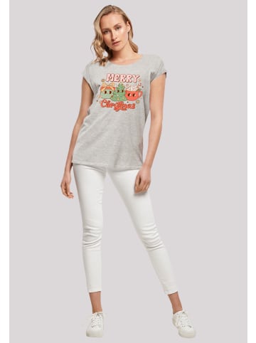 F4NT4STIC T-Shirt Merry Weihnachten Cozy And Cute in grau meliert