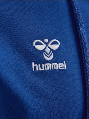 Hummel Zip Hoodie mit Logo-Stickerei und Reißverschluss in Blau-2