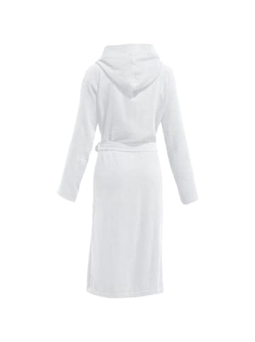 REDBEST Frottier Unisex-Bademantel mit Kapuze Chicago in weiß