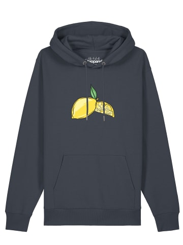 wat? Apparel Sweatshirt Lemon in India Ink Grey