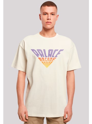 F4NT4STIC Oversize T-Shirt Stranger Things Palace Arcade in sand