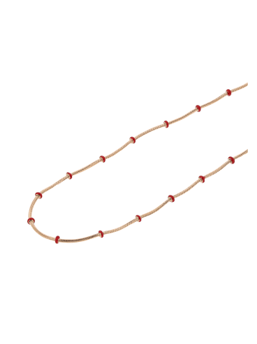 gaya Women Necklace in ROSE GOLD RED