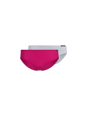Skiny Slip 2er Pack in Pink/Weiß