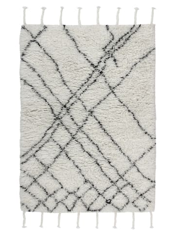 Kayoom Hochflor Teppich Casablanca 130 in natur - elfenbein - rechteckig