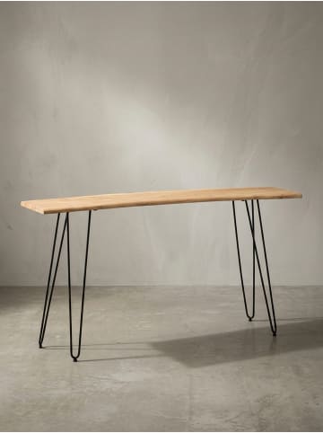 KADIMA DESIGN Schreibtisch 150x36x75 cm Massivholz / Metall Computertisch