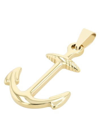 Adeliás Unisex Anhänger aus Edelstahl in gold