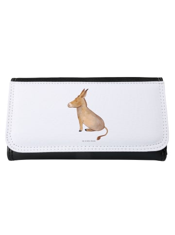 Mr. & Mrs. Panda Portemonnaie für Damen Esel ohne Spruch in Weiß