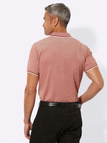 Sieh an! Poloshirt in rostrot