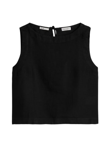 Marc O'Polo Ärmellose Leinenbluse regular in Sandpaper