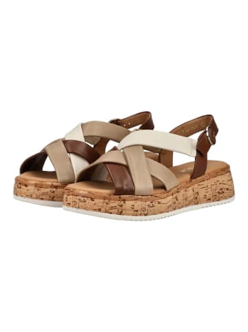 Gabor Sandalen in Weiß/Braun