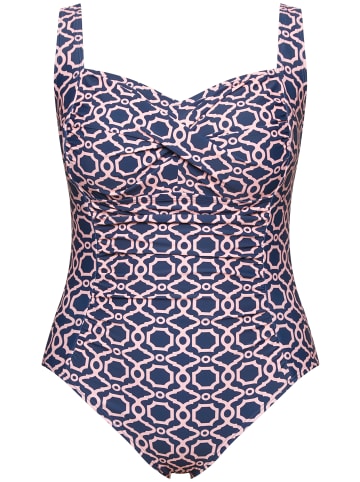 Ulla Popken Badeanzug in marine
