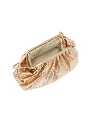 faina Women Clutch in Rust