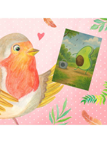 Mr. & Mrs. Panda Grußkarte Avocado Tanzen Design ohne Spruch in Weiß