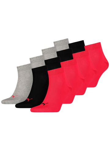 Puma Socken PUMA UNISEX QUARTER PLAIN 3P in 232 - black / red