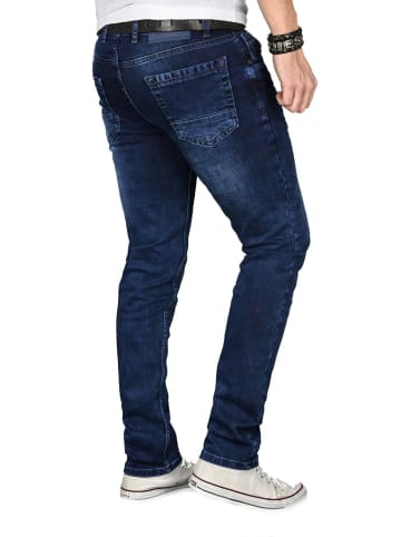 Alessandro Salvarini Jeans A. Salvarini Herren Jeans Salvarini-Basic3 in Dunkelblau