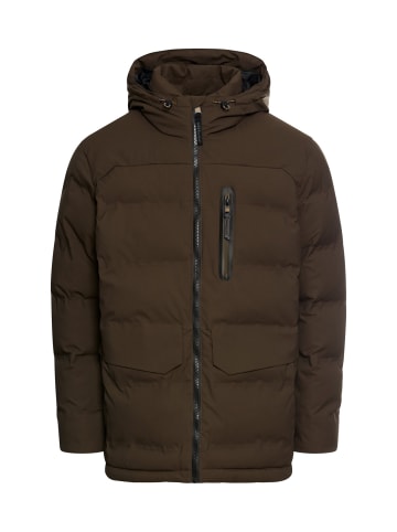 Camel Active teXXXactive® Funktionsjacke mit verstellbarem Saum und Kapuze in Dunkelbraun
