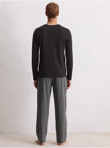 Marc O'Polo Pyjama Mix N Match Cotton in Black/black print