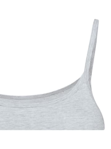 Erwin Müller Baumwolle, Single-Jersey Unterhemd 4er-Pack in hellgrau-meliert