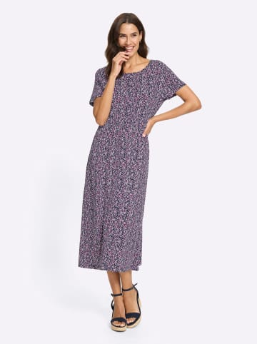 WITT WEIDEN Jerseykleid in marine-orchidee-bedruckt