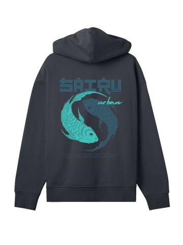 F4NT4STIC Hoodie Koi Fish Japan Streetstyle in off black