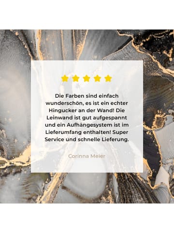 MuchoWow Leinwand bilder Abstrakte Kunst gold grau (BxH)