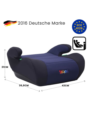 Yalion Kindersitzerhöhung ECE R129/03 – Sitzerhöhung für Kinder von 125–150 cm