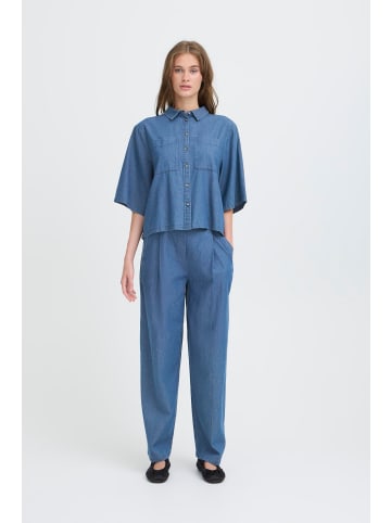 ICHI Casual Hose IHXAURORA Loose fit in Washed med. blue