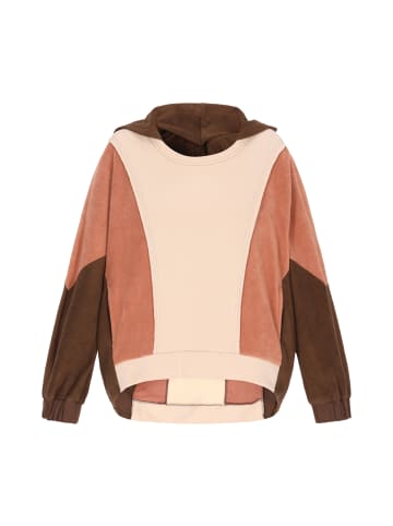 Swirly Women Sweatshirt in Beige