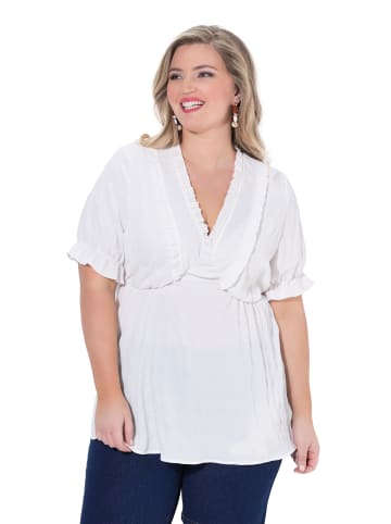 MIAMODA Bluse in schneeweiß
