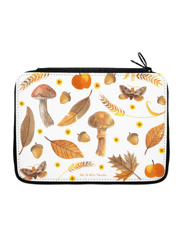 Mr. & Mrs. Panda Federtasche Herbst mit Spruch in Bunt