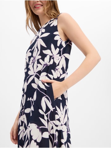 Olsen Kleid in marine weiß - 0001