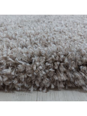 KADIMA DESIGN Teppich Hochflor Shaggy Waschbar Einfarbig SALZACH Strapazierfähig in Beige