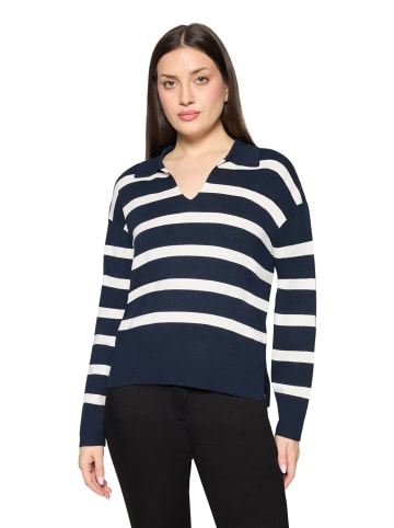 Betty Barclay Strickpullover mit Streifen in Patch Dark Blue/Cream