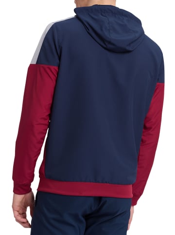 erima Squad Tracktop Trainingsjacke mit Kapuze in new navy/bordeaux/silver grey