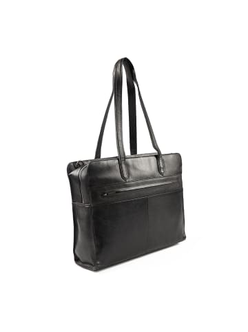 Plevier Power Aktentasche Leder 41.5 cm Laptopfach schwarz