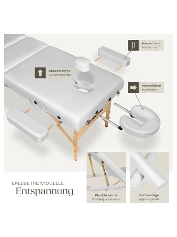 tectake 3-Zonen-Massagetisch-Set, 218 x 102 x 90 cm, Polsterung 7,5 cm