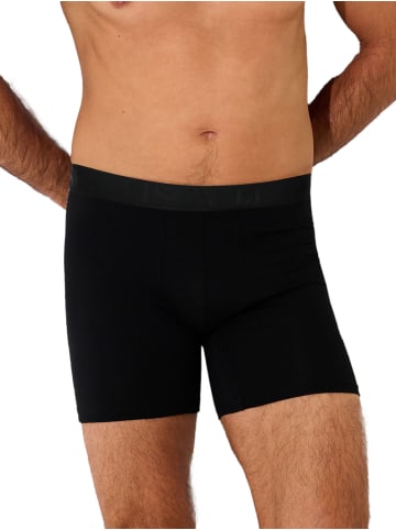 Lisca 3er Pack long Boxer in black